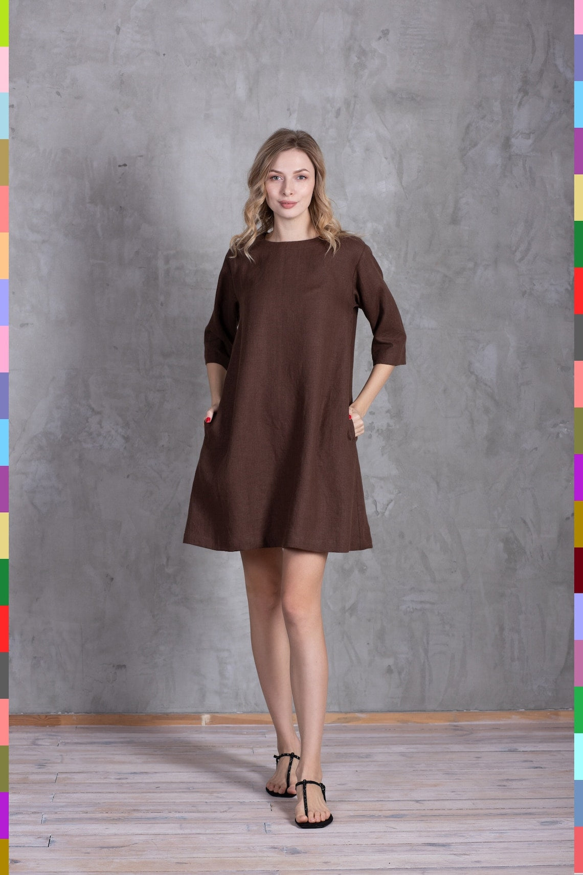Italian linen women's dress Italian linen women's dress