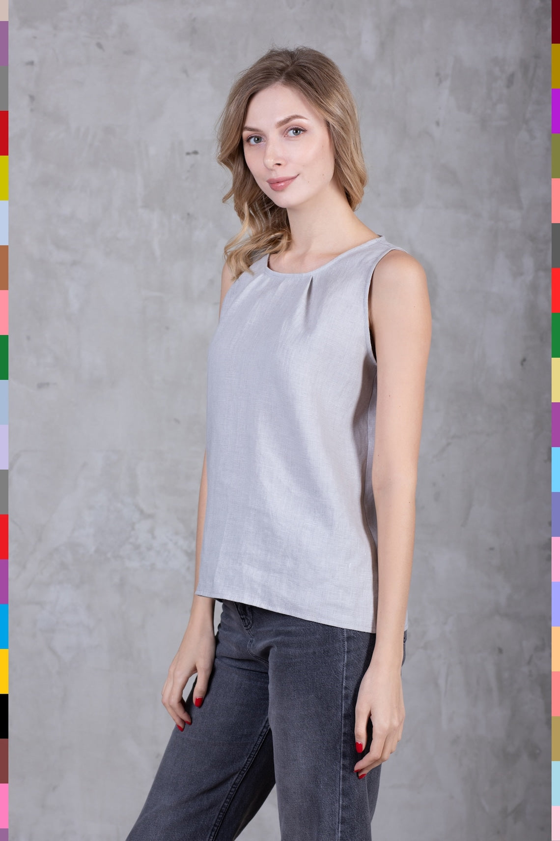 Linen Top Girl
Summer Linen Top
Linen Open Top
Linen Crop Top
Linen Tank Top
Simple Linen Top
Linen Knot Top
Crop Top With Bow
Linen Tee
Linen Summer Top
Basic Women Tee
Beautiful Tops
Gray Girl's Tops