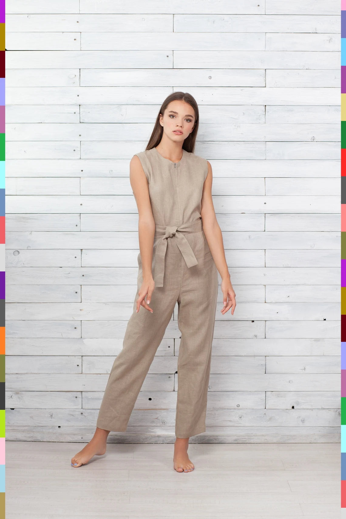 Summer Overall
Soft Linen
Natural Playsuit
Linen Romper
Linen Overall
Linen Jumpsuit Women
Linen Jumpsuit
Linen Dress
Linen Clothes
Jumpsuits
Italian Linen
Front Zipper Romper
Flax Jumper
Beige Linen Jumpsuit
503