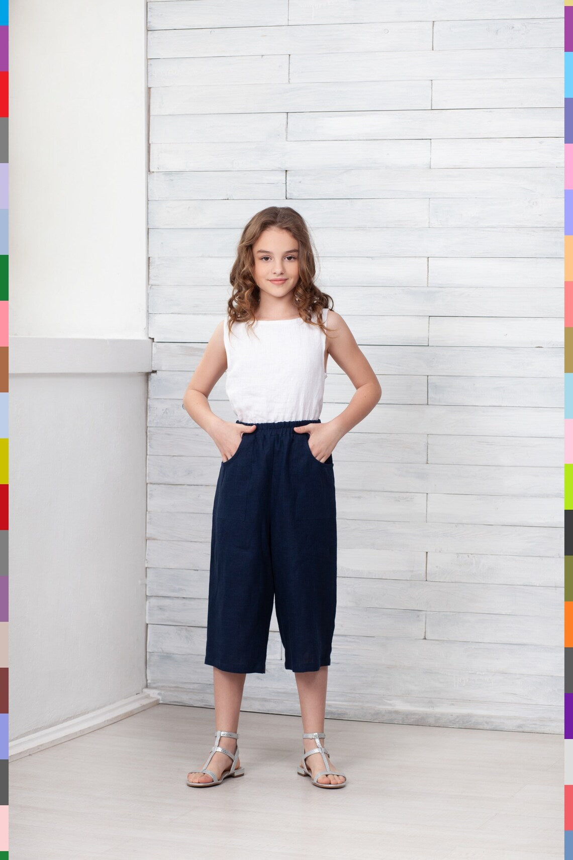 Kids Linen Italy
Summer Kids Pants
Kids Linen Capris
Kids Pants
Girl Linen Pants
Girl Capris
Girl Linen Capris
Short Flax Pants
Fisherman Kids Pants
Navy Blue Kids Capri
Summer Teen Pants
Children Shorts
Capri With Pockets