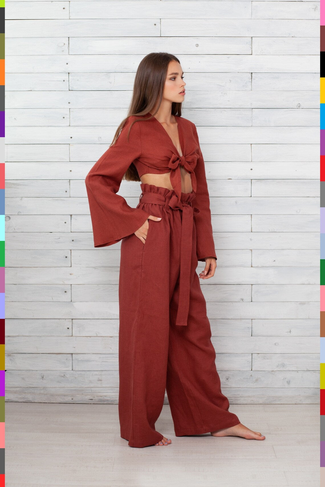 Women Kimono
Kimono Robe
Linen Costumes
Flax Kimono Robe
Italian Linen Robe
Linen Kimono Suits
Linen Costume
Linen Women Set
Linen Top And Bottom
Linen Overall
Linen Women Clothes
Matching Top
Matching Bottom