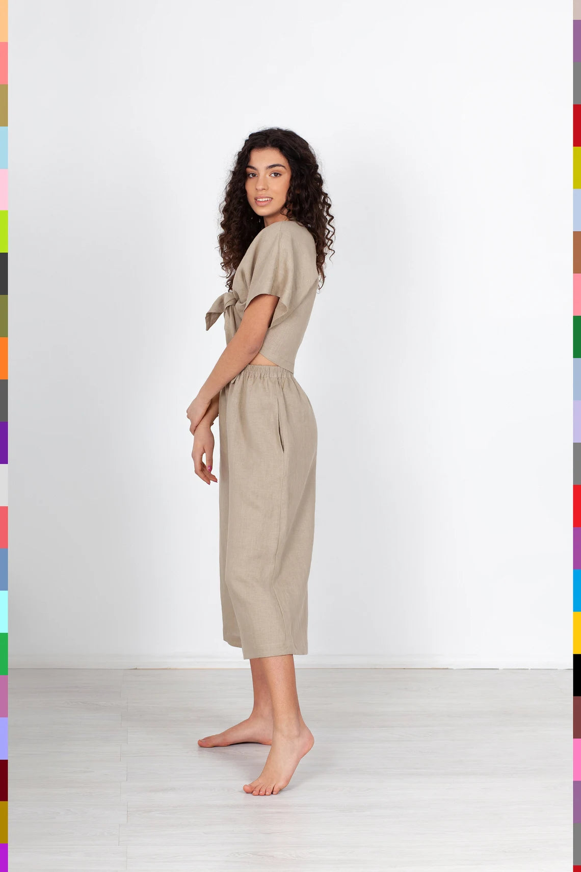 Woman Linen Pants
Wide Legs Pants
Washed Linen Pants
Pants & Shorts
Oversized Culottes
Loose Trousers
Linen Clothing
Leisure Pants
Elastic Waist Pants
Cropped Pants
Capris
550
