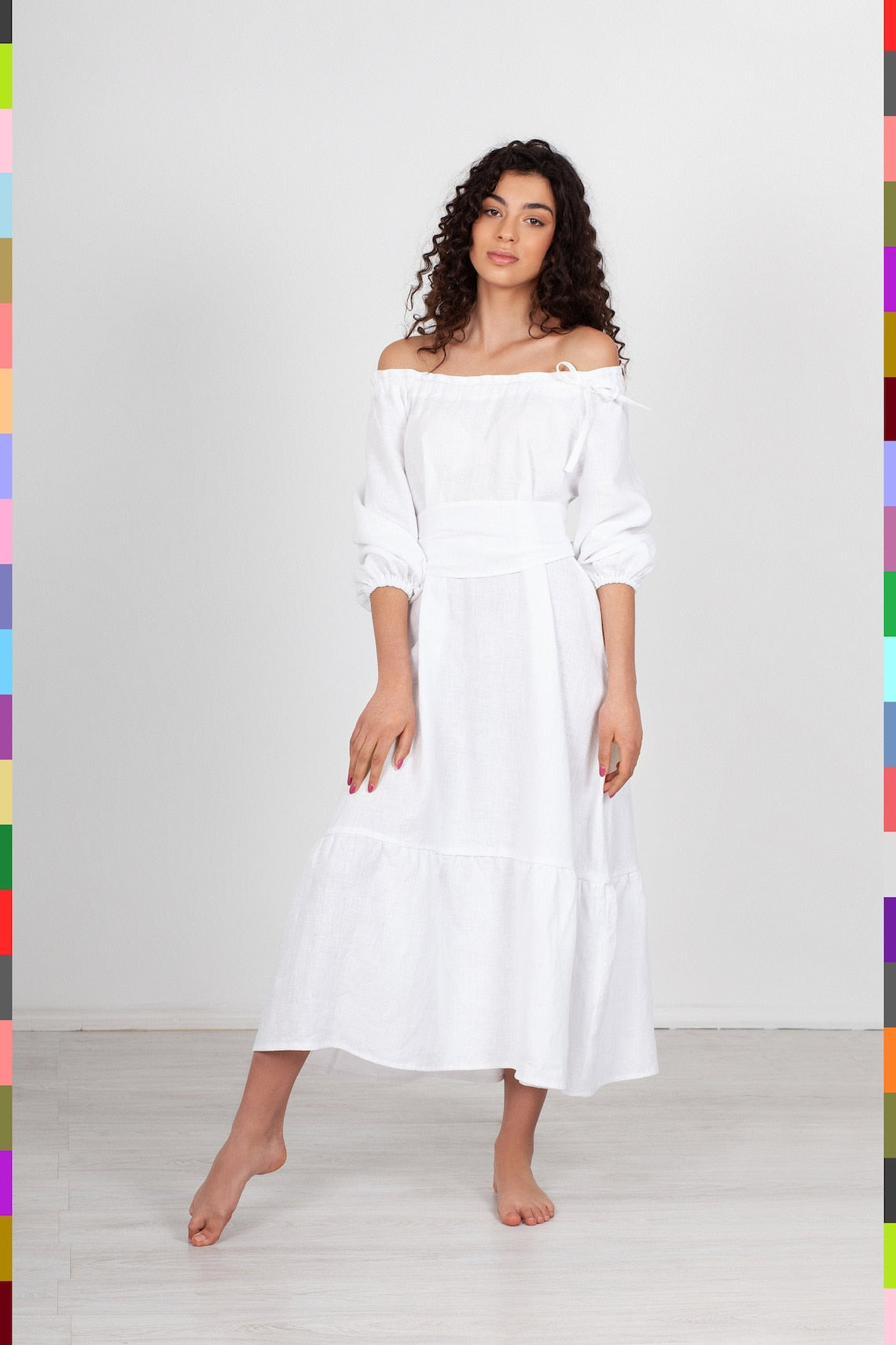 Italian linen women's dress