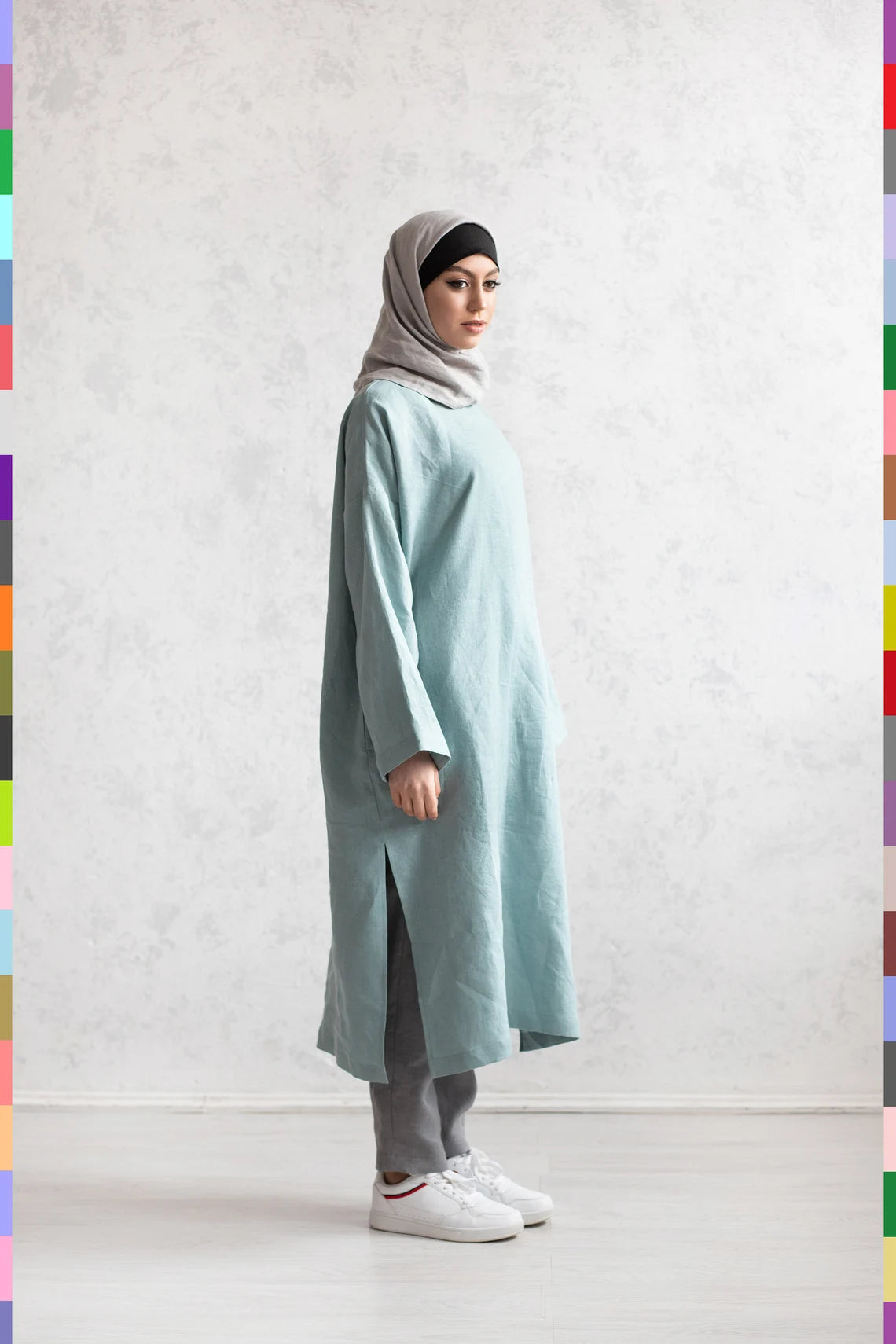 Islamic Clothing Muslim Clothing HIjab Islamic Clothes Muslim Clothes Religion Clothing Moslem Clothing Linen Hijab Linen Muslim Clothes Cultural Clothes Women's Hijab Woman Hijabs Flax Abaya