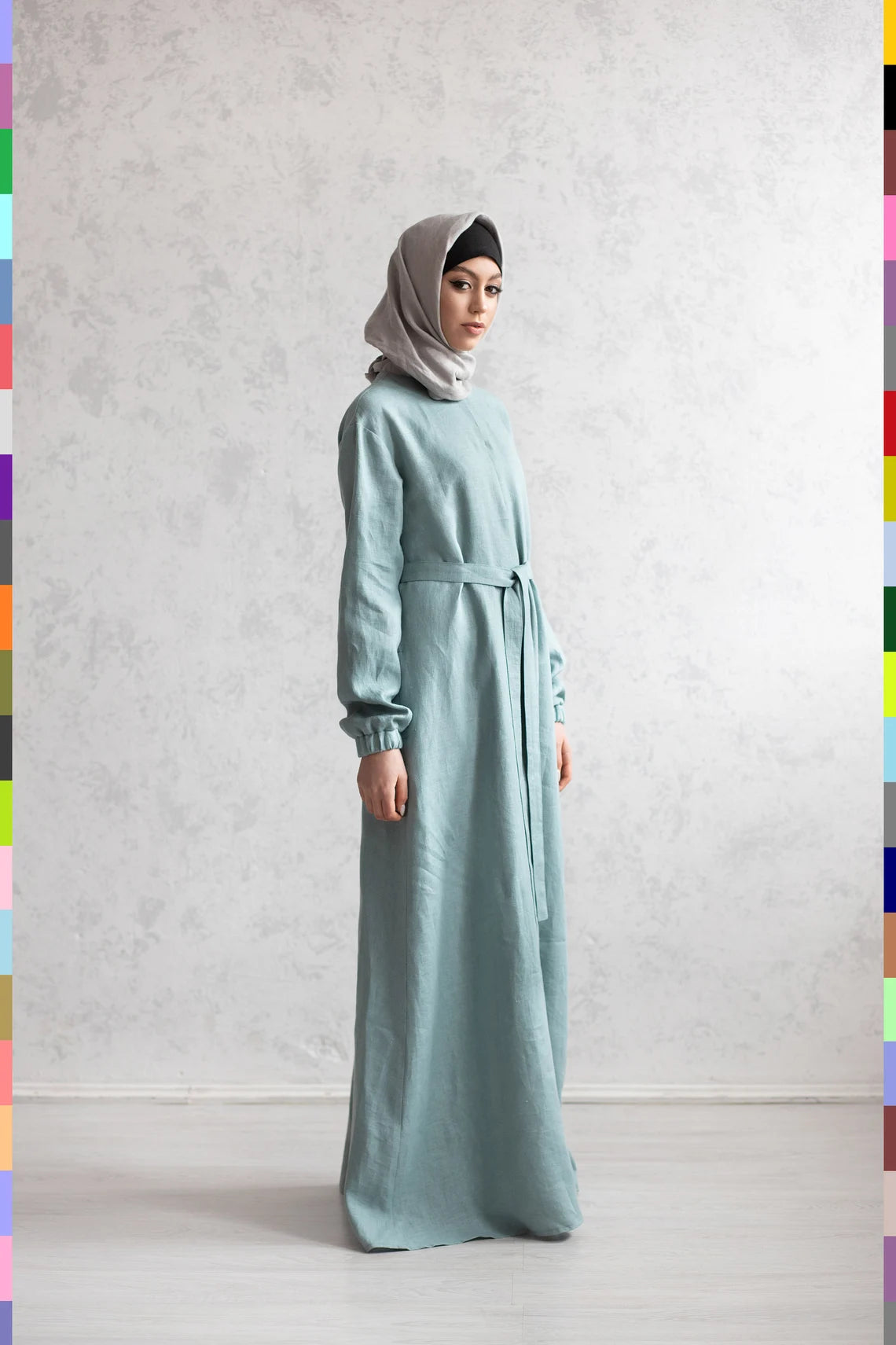 Islamic Clothes Muslim Clothes Linen Abaya Linen Thawb Linen Thobe Women Jubbah Linen Dishdashah Flax Kandura Linen Thawb Al-Tor Linen Bukhnag Flax Shaila Flax Abayas Arabic Abaya