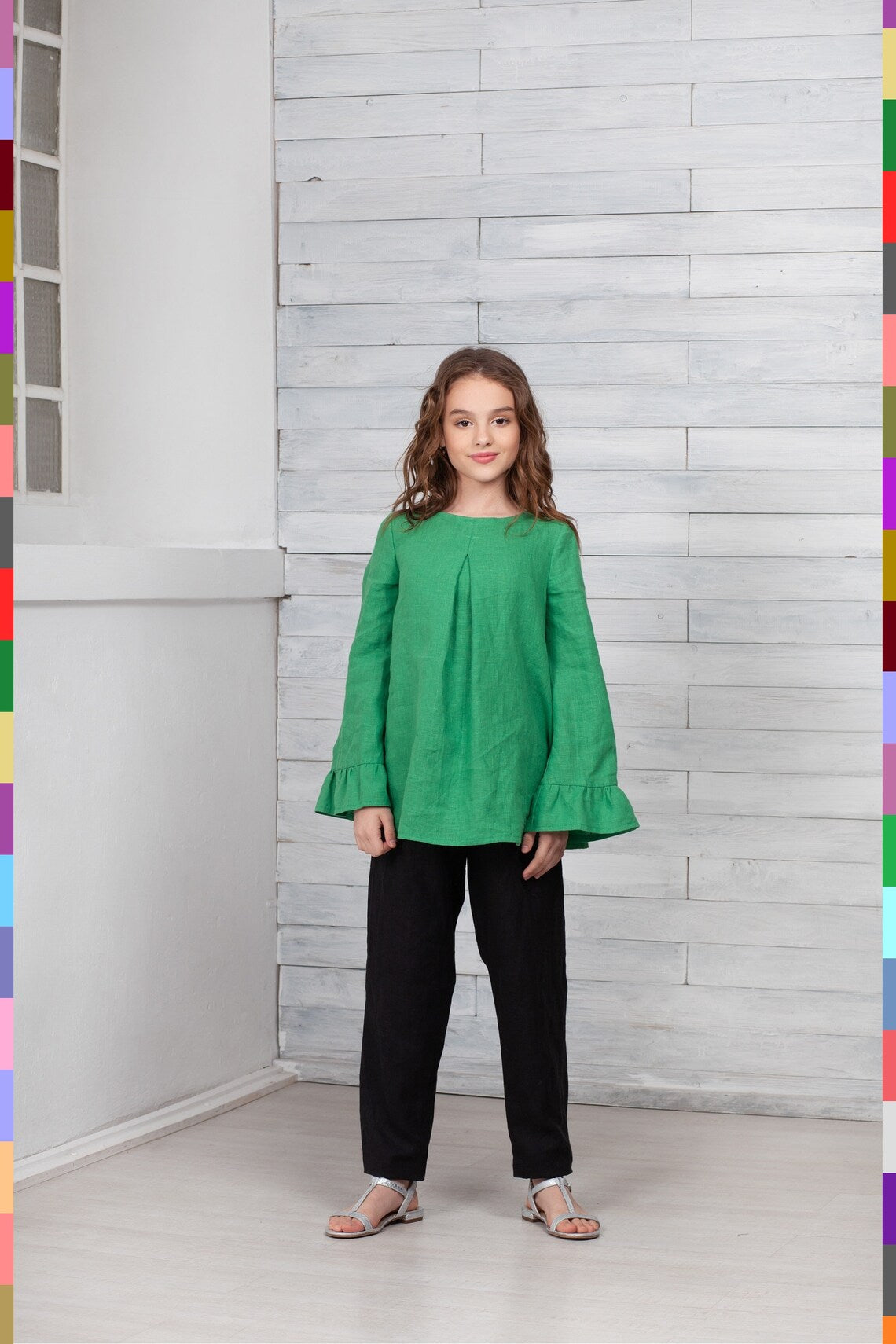 Summer Kids Tunic
Kids Linen Blouse
Kids Flax Tunic
Girl Tunics
Girls Linen Tunics
Girls Blouses
Tunics For Kids
Girls Ruffle Tunic
Gift For Girls
Green Kids Tunic
Kids Long Sleeve Top
Fall Girls Top
Girls Linen Shirt