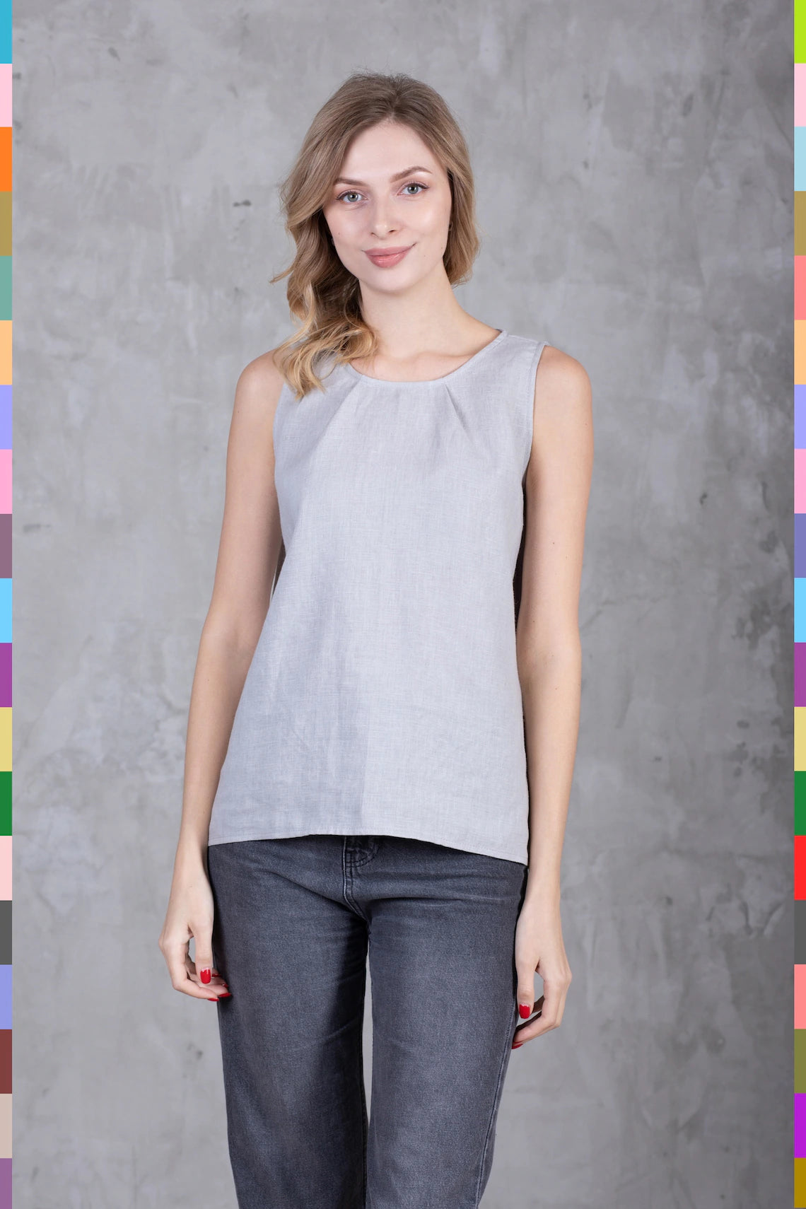 Linen Top Girl
Summer Linen Top
Linen Open Top
Linen Crop Top
Linen Tank Top
Simple Linen Top
Linen Knot Top
Crop Top With Bow
Linen Tee
Linen Summer Top
Basic Women Tee
Beautiful Tops
Gray Girl's Tops