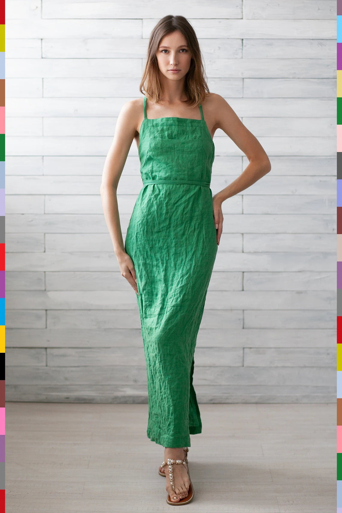 Linen Dress
Flax Dress
Summer Dress
Linen Dresses
Dresses
Green Dress
Green Flax Dresses
Casual Linen Dress
Teen Bright Dress
Green Linen Dress
Wrap Flax Dress
Maxi Pinafore
Green Apron Dress
