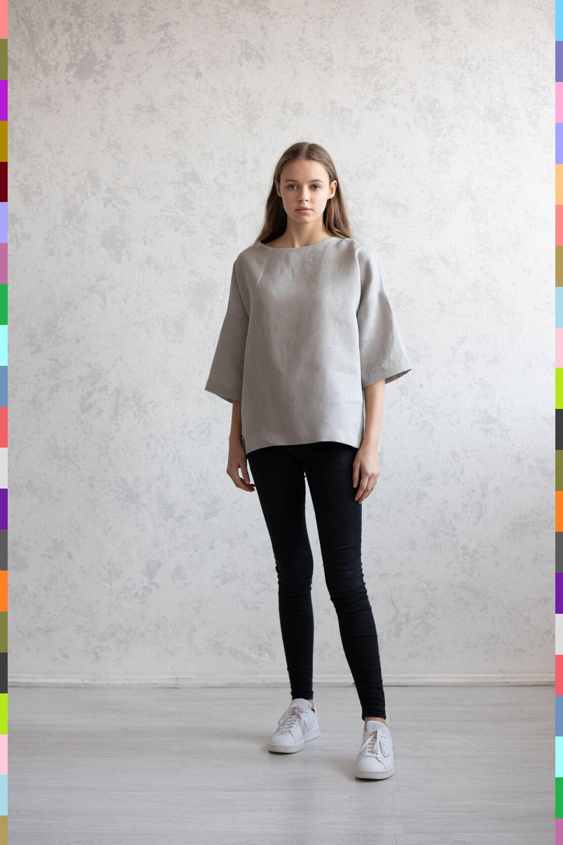 Linen Shirt
Linen Tops
Summer Linen Top
Linen Blouse
Linen Top Women
Women's Linen Blouse
Summer Blouse
Loose Linen Top
Loose Linen Blouse
Half Sleeve Top
Women's Blouses
Silver Women Tops
Medium Sleeve Blouse