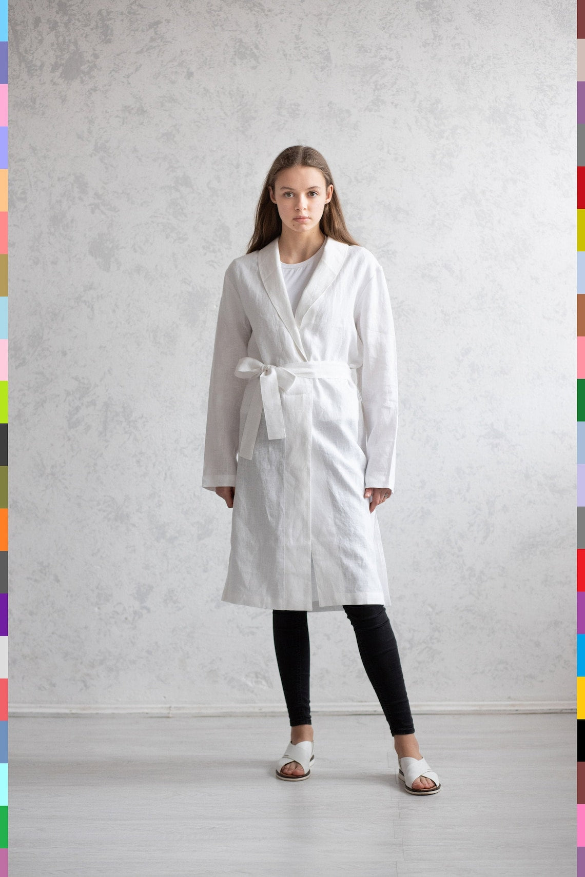 Women Linen Robes
White Linen Robe
Wedding Robe
Summer Robe
Robe With Slits
Pure Linen
Linen Robe
Linen Loungewear
Kimono Robe Women
Italian Linen Robe
Handmade Linen Robe
Custom Robes
Coats & Robes
Bathrobe Homewear
155