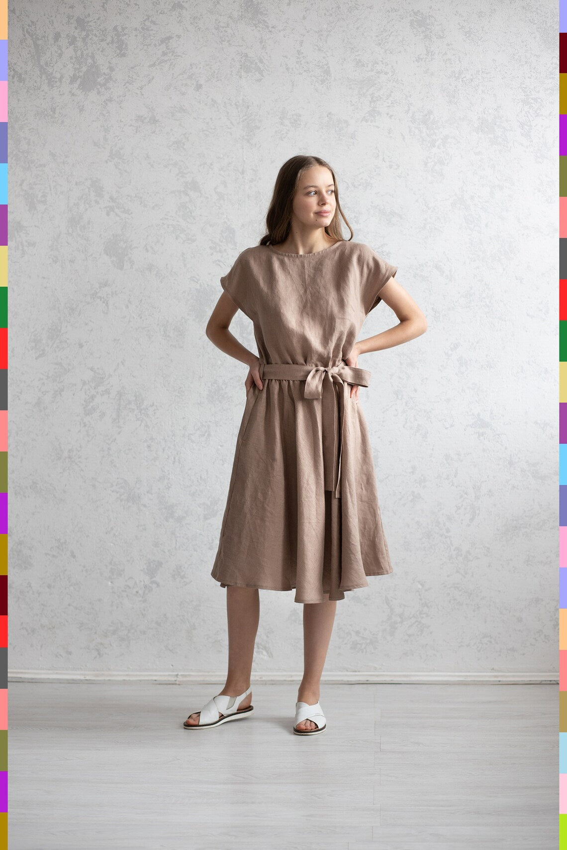 Linen Dress
Pure Linen Dress
Linen Dresses
Shawl Collar Dress
Elegant Linen Dress
Wrap Maxi Dresses
Vintage Linen Dress
Light Brown Dress
Exquisite Dress
Soft Cloth Dress
Knee Dress
Women Summer Look
Natural Clothes