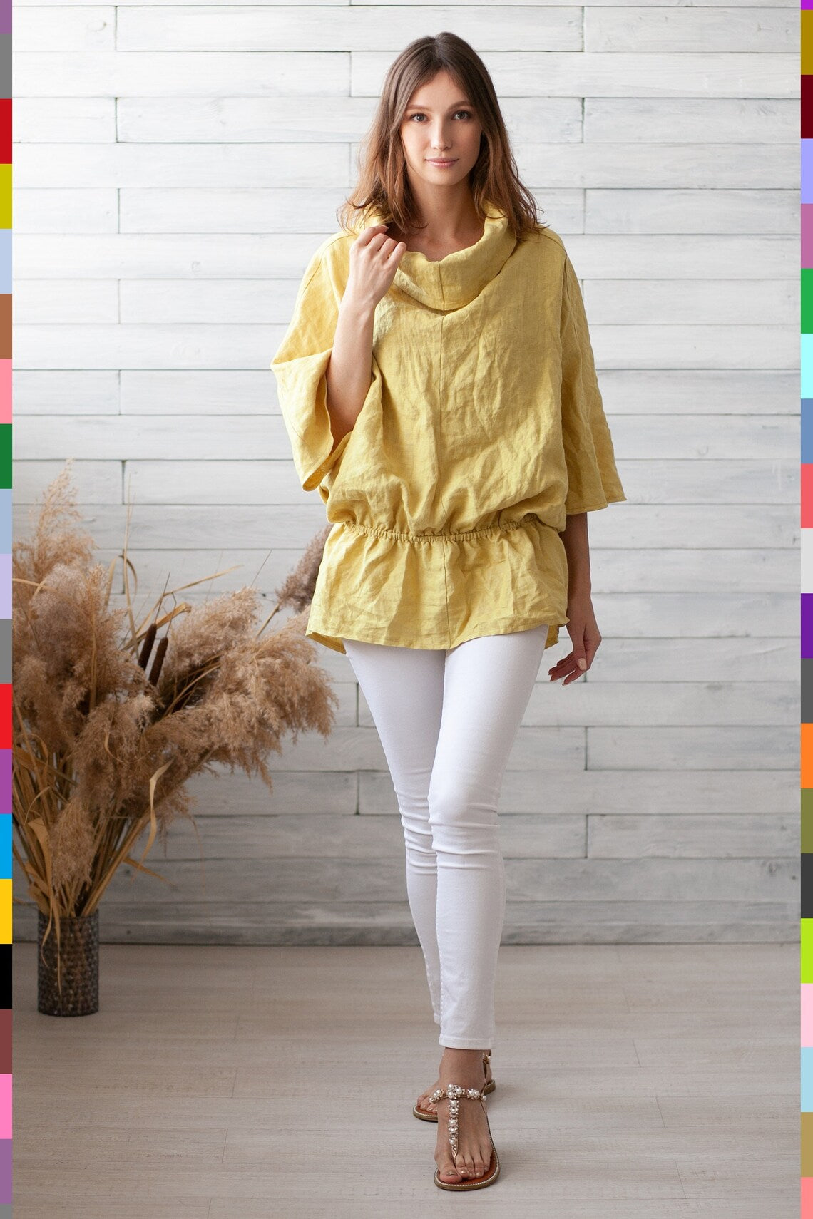 Linen Tunic
Spring Linen Top
Linen Yellow Top
Spring Linen Tunic
Lemon Blouse Linen
Spring Linen Blouse
Loose Linen Blouse
Yellow Linen Tunics
Linen Tops Women
Linen Blouse
Soft Linen Blouses
Bat Sleeve Top
Linen Yellow Tunic