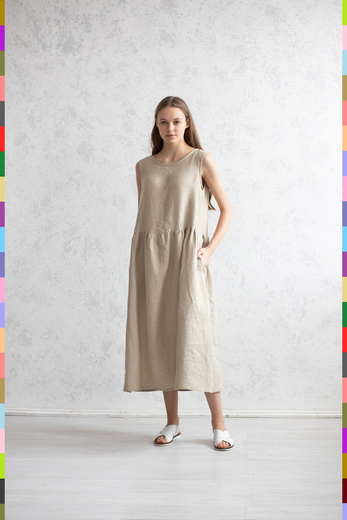 Italian linen women's dress Italian linen women's dress