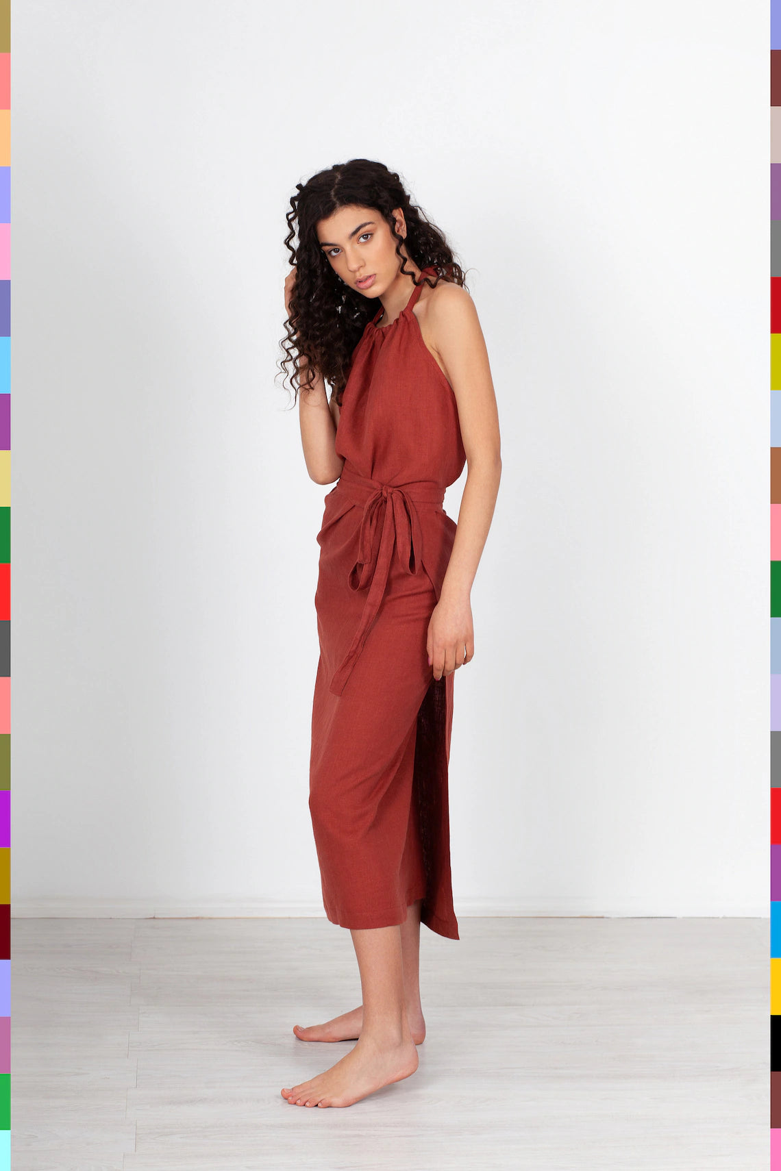 Italian Linen
Linen Dress
Maxi Dress
Summer Dress
Linen Dresses
Long Loose Dress
Spring Maxi Dress
Long Linen Dresses
Terracotta Dress
Flax Dress
Backless Apron Dress
Pinafore Dress
Wrap Dress