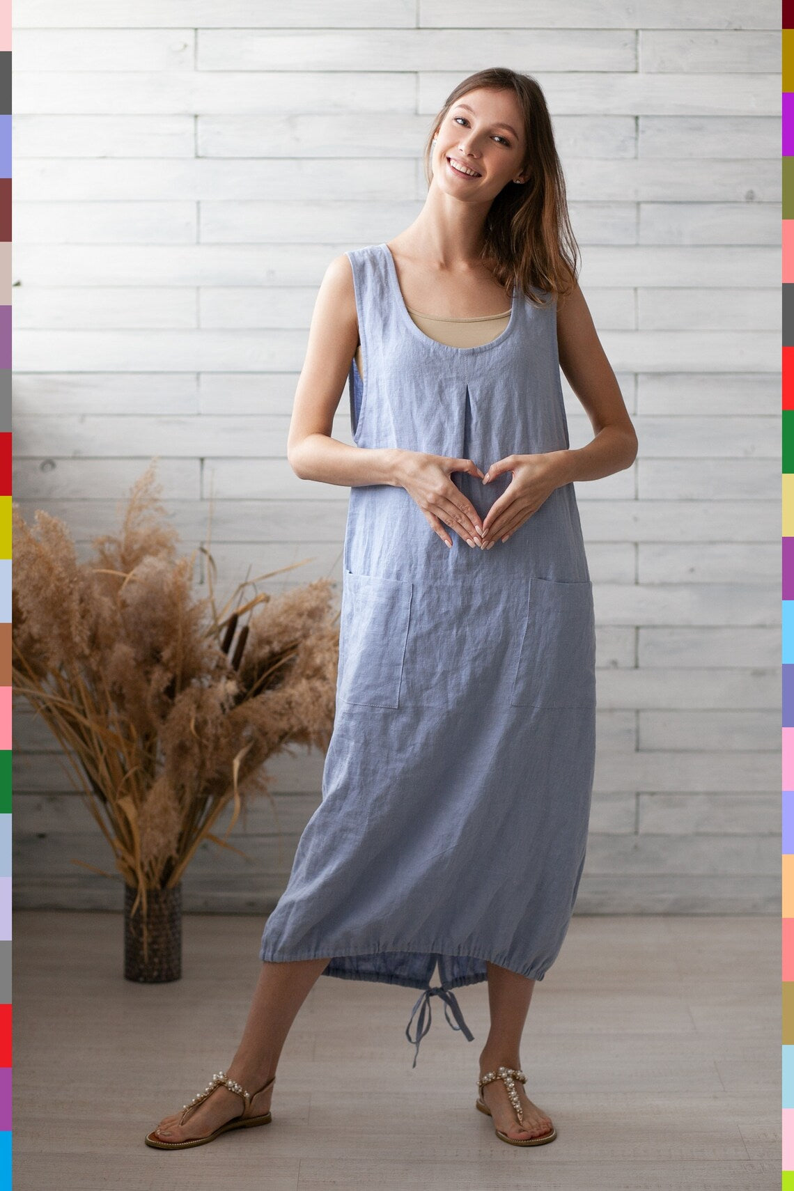 Italian linen women's dress Italian linen women's dress