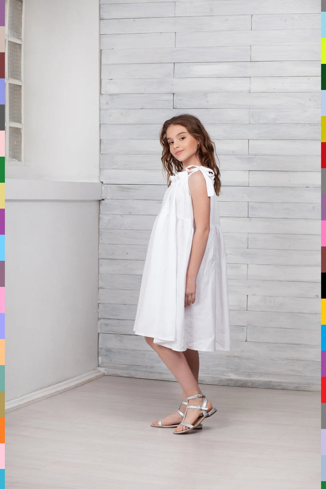 Summer Kids Dress
Flax Kids Dresses
Girl Linen Dress
Lace Girls Dress
Kids Linen Apparel
Kids Linen Wear
Flower Girl Dress
Christening Dress
Girls Flax Dress
Sleeveless Dress
Modern Girl Gown
Midi Kids Dress
White Girls Dress