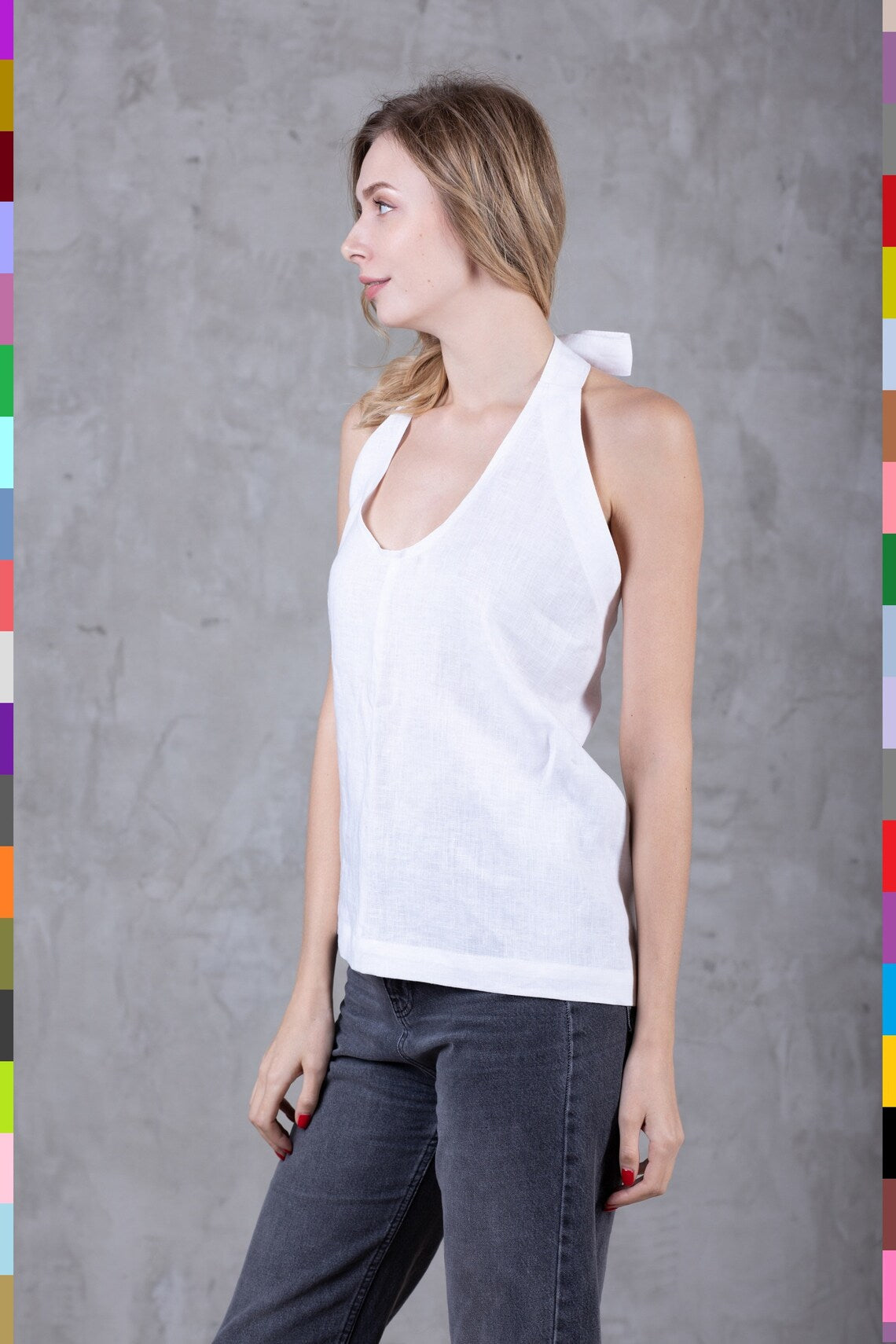 Linen Top
Women Linen Top
Linen T-Shirt
Linen Shirt
Woman Linen Top
Linen Tops
Soft Linen Top
White Flax Top
White Linen Tank
Basic Linen Top
Oval Neck Linen
Elegant Women Top
U Neck Shirt