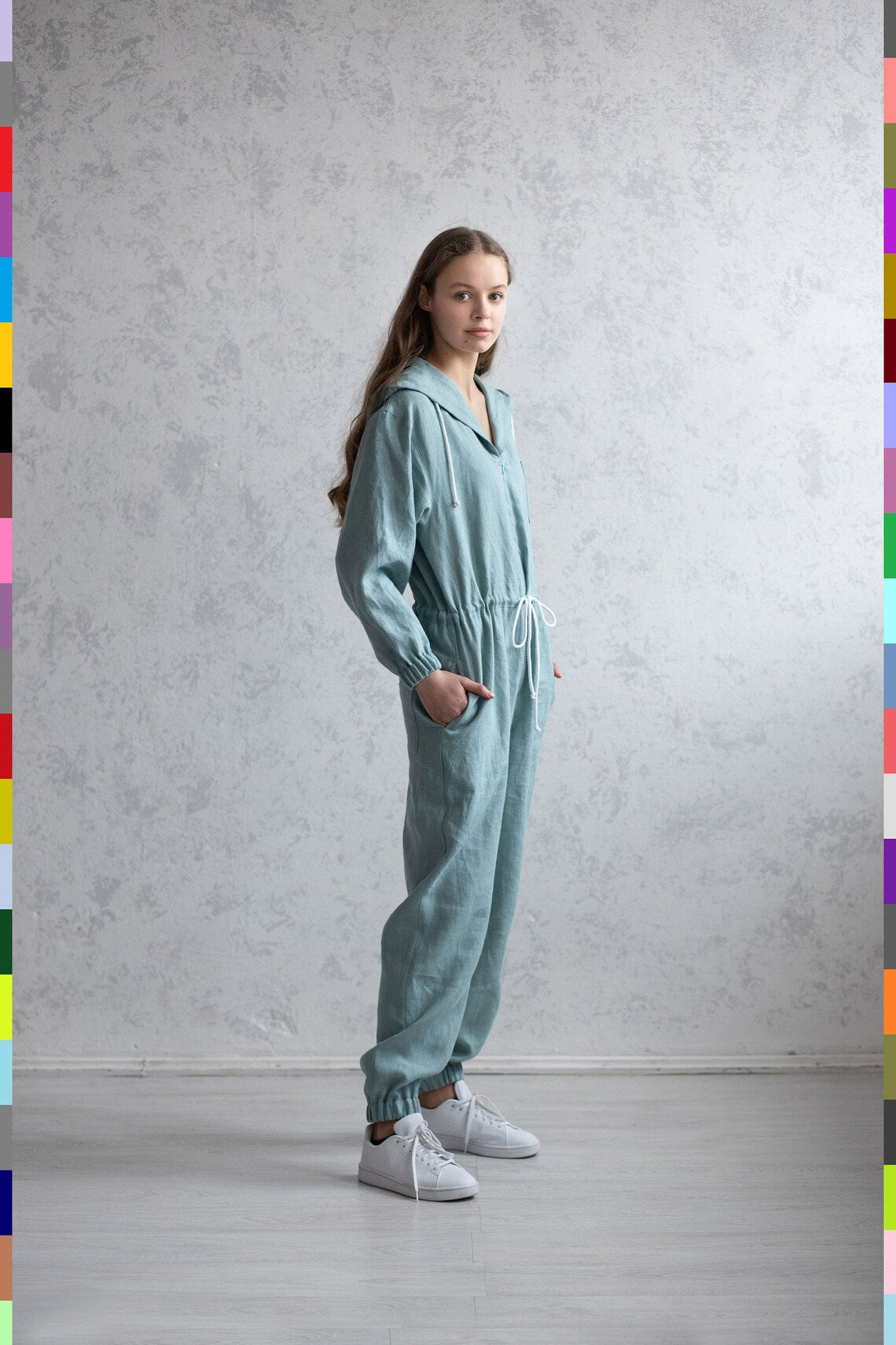 Washed Linen
Teal Linen Jumpsuit
Linen Rompers
Linen Romper
Linen Overall
Linen Kimono
Linen Jumpsuit Women
Linen Jumpsuit
Linen Clothes
Jumpsuits
Italian Linen
Hoody Overall
Flax Jumpsuit
Casual Playsuit
393