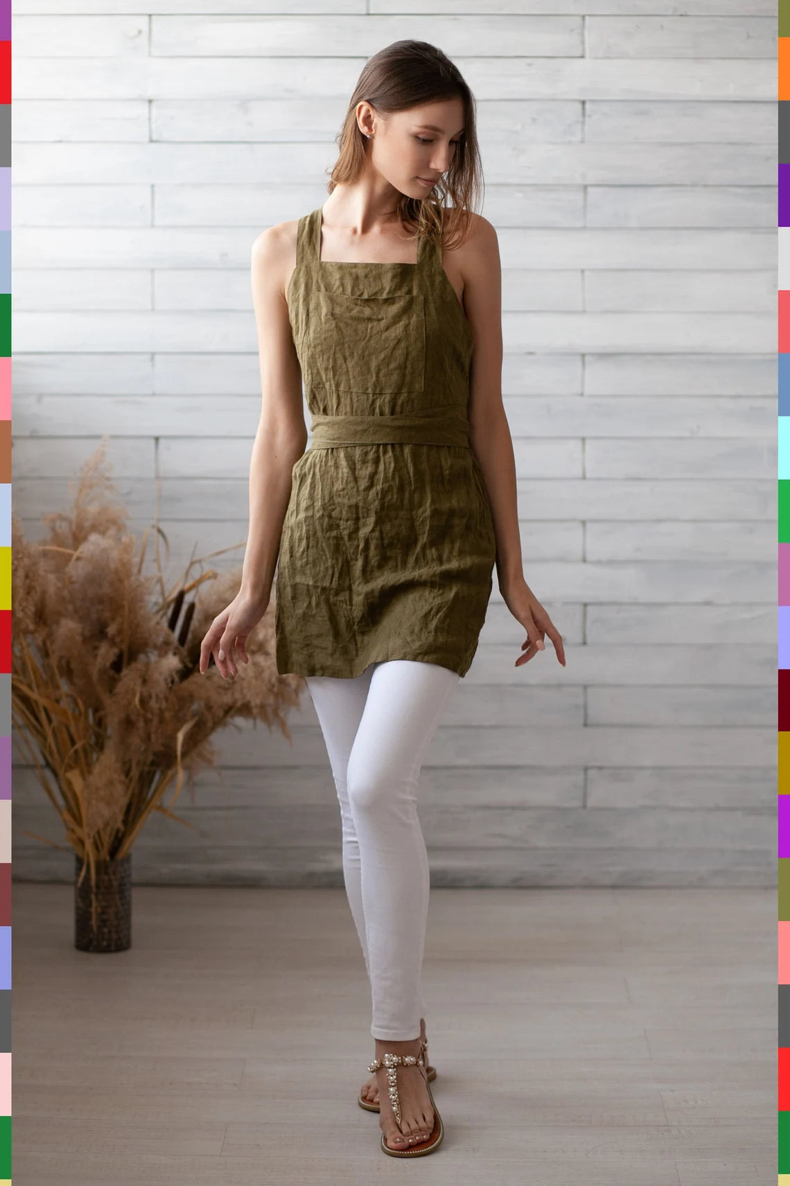 Linen Women Tunic
Girl Linen Tunic
Women Flax Tunic
Women Linen Tops
Woman Tops
Flax Tops
Tunic For Women
Summer Apron
Khaki Linen Tunic
Flax Apron Tunic
Cross Back Tunic
Pinafore Tunic
Linen Tunic Dress