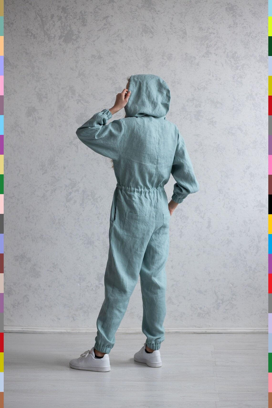 Washed Linen
Teal Linen Jumpsuit
Linen Rompers
Linen Romper
Linen Overall
Linen Kimono
Linen Jumpsuit Women
Linen Jumpsuit
Linen Clothes
Jumpsuits
Italian Linen
Hoody Overall
Flax Jumpsuit
Casual Playsuit
393