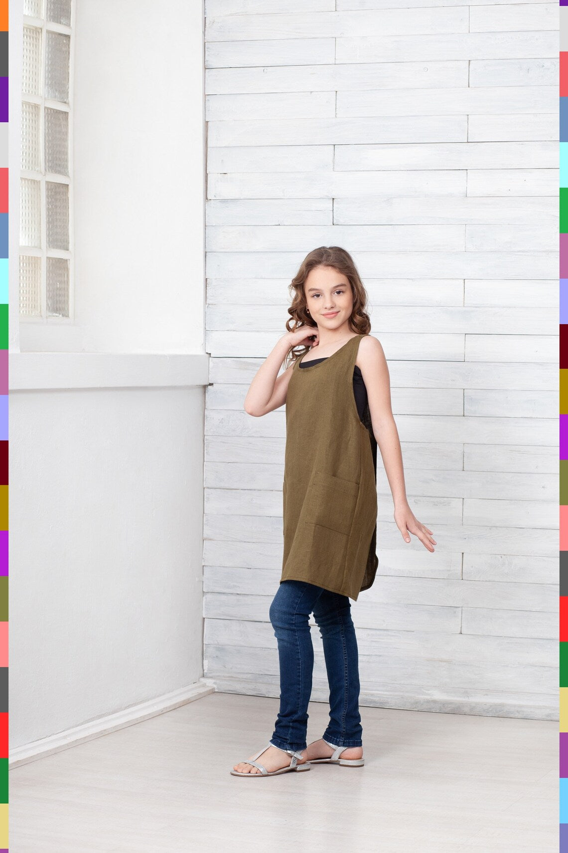 Kids Linen Apron
Kids Flax Apron
Flax Kids Aprons
Girl Linen Apron
Girls Linen Aprons
Girls Aprons
Natural Kids Aprons
Apron For Kids
Apron With Pockets
Khaki Kids Apron
Girls Flax Pinafore
Childrens Smock
Teen Apron Dress