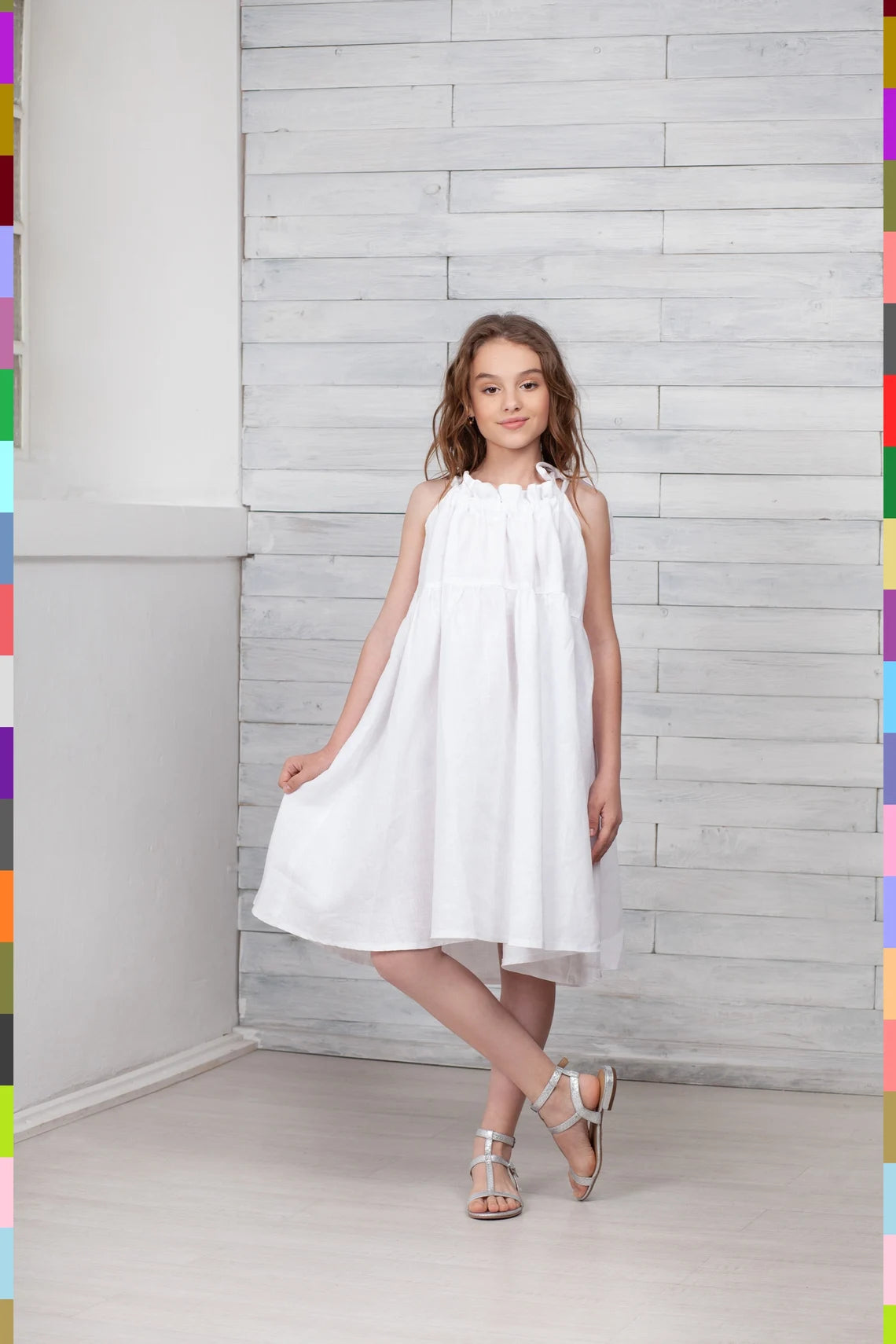 Summer Kids Dress
Flax Kids Dresses
Girl Linen Dress
Lace Girls Dress
Kids Linen Apparel
Kids Linen Wear
Flower Girl Dress
Christening Dress
Girls Flax Dress
Sleeveless Dress
Modern Girl Gown
Midi Kids Dress
White Girls Dress