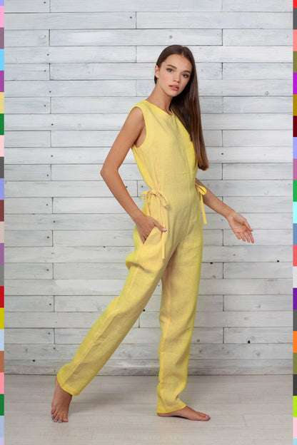 Linen women jumpsuit