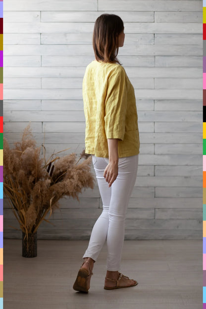 Summer Linen Top
Lemon Tunic Top
Linen Shirts
Linen Shirt Women
Women Shirts
Women Tops
Summer Women Shirt
Shirts For Women
Yellow Linen Shirt
Flax Loose Top
Oversized Linen Top
Minimal Linen Top
Basic Blouse