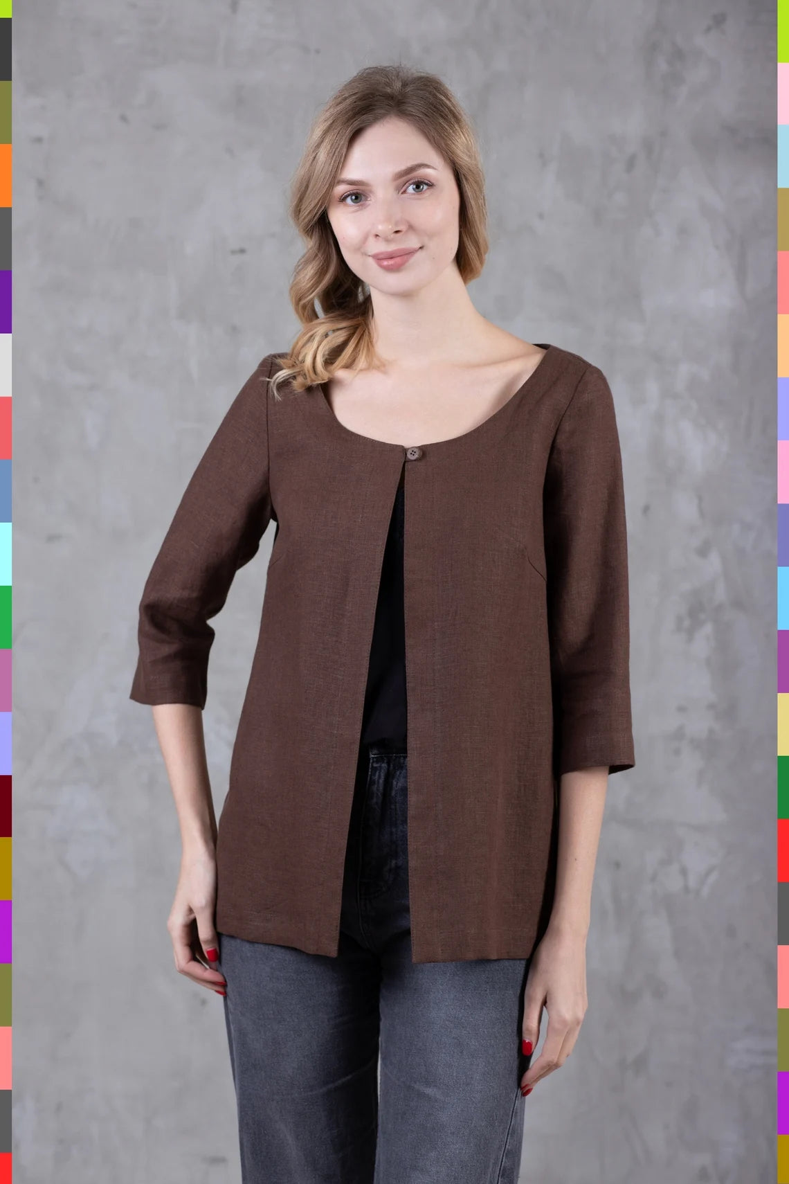 Linen Blouse
Linen Blouses
Women Blouse
Women Blouses
Summer Blouses
Italian Blouse
Custom Blouse
Linen Cape
One Button Blouse
Women's Jacket
Blouse With Sleeves
Women's Capes
Dark Brown Blouse