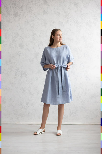 Wrap Dress
Summer Dress
Maxi Dress
Loose Linen Dress
Linen Summer Clothes
Linen Dresses
Linen Dress
Light Dress
Half Sleeve Dress
Drop Shoulder Dress
Dresses
Dress With Belt
Comfortable Dress
Blue Linen Dress
408