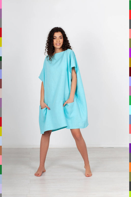 Womens Linen Dress
Washed Linen Dress
Spring Linen Dress
Oversized Dress
Midi Linen Tunic
Loose Flax Dress
Linen Dresses
Linen Dress
Flax Dresses
Flax Dress
Dresses
Dress With Pockets
Blue Linen Dress
786