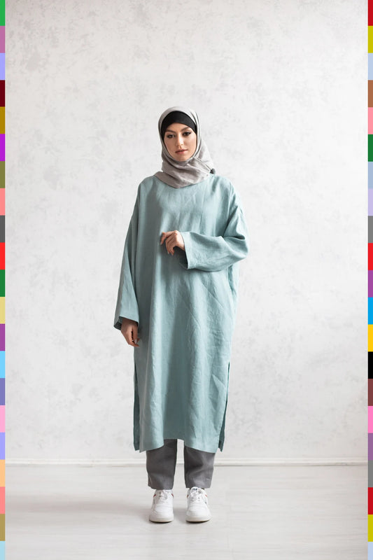 Islamic Clothing Muslim Clothing HIjab Islamic Clothes Muslim Clothes Religion Clothing Moslem Clothing Linen Hijab Linen Muslim Clothes Cultural Clothes Women's Hijab Woman Hijabs Flax Abaya