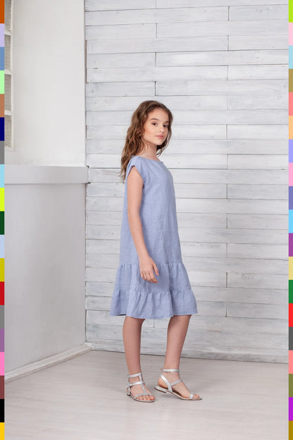 Kids Linen Dress
Summer Kids Dress
Kids Linen Dresses
Girl Linen Dress
Girls Linen Dresses
Flowergirl Dress
Beach Kids Dress
Purple Linen Dress
Girls Flax Dress
Frilled Skirt Finish
Linen Clothes
Midi Kids Dress
Short Sleeve Dress