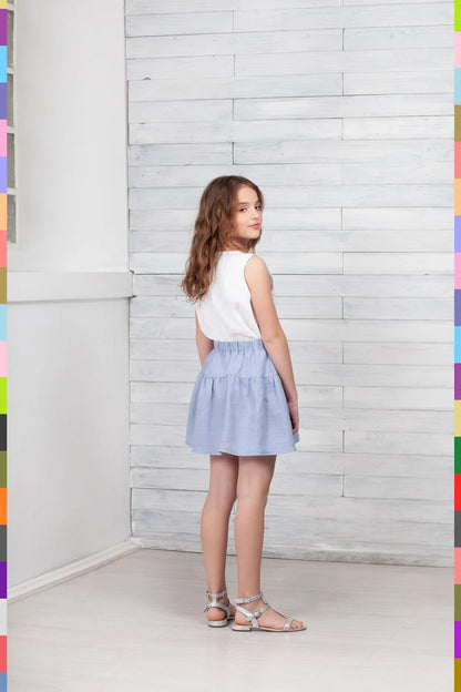 Summer Kids Skirt
Kids Linen Skirts
Flax Kids Skirts
Girl Soft Skirt
Kids Linen Skirt
Natural Kids Skirts
Kids Casual Skirt
Skirt For Teens
Short Linen Skirt
Blue Kids Skirt
Girls Flared Skirt
Mini Kids Skirt
Baby Girl Skirt