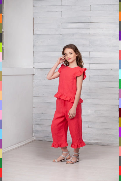 Summer Kids Top
Kids Linen Tops
Girl Linen Top
Kids Flax Top
Girls Tops
Tops For Girls
Ruffled Girls Blouse
Top With Flounces
Stylish Clothes Gift
Pink Kids Top
Girl Flax Tunic
Tunic With Basque
Kids Summer Top
