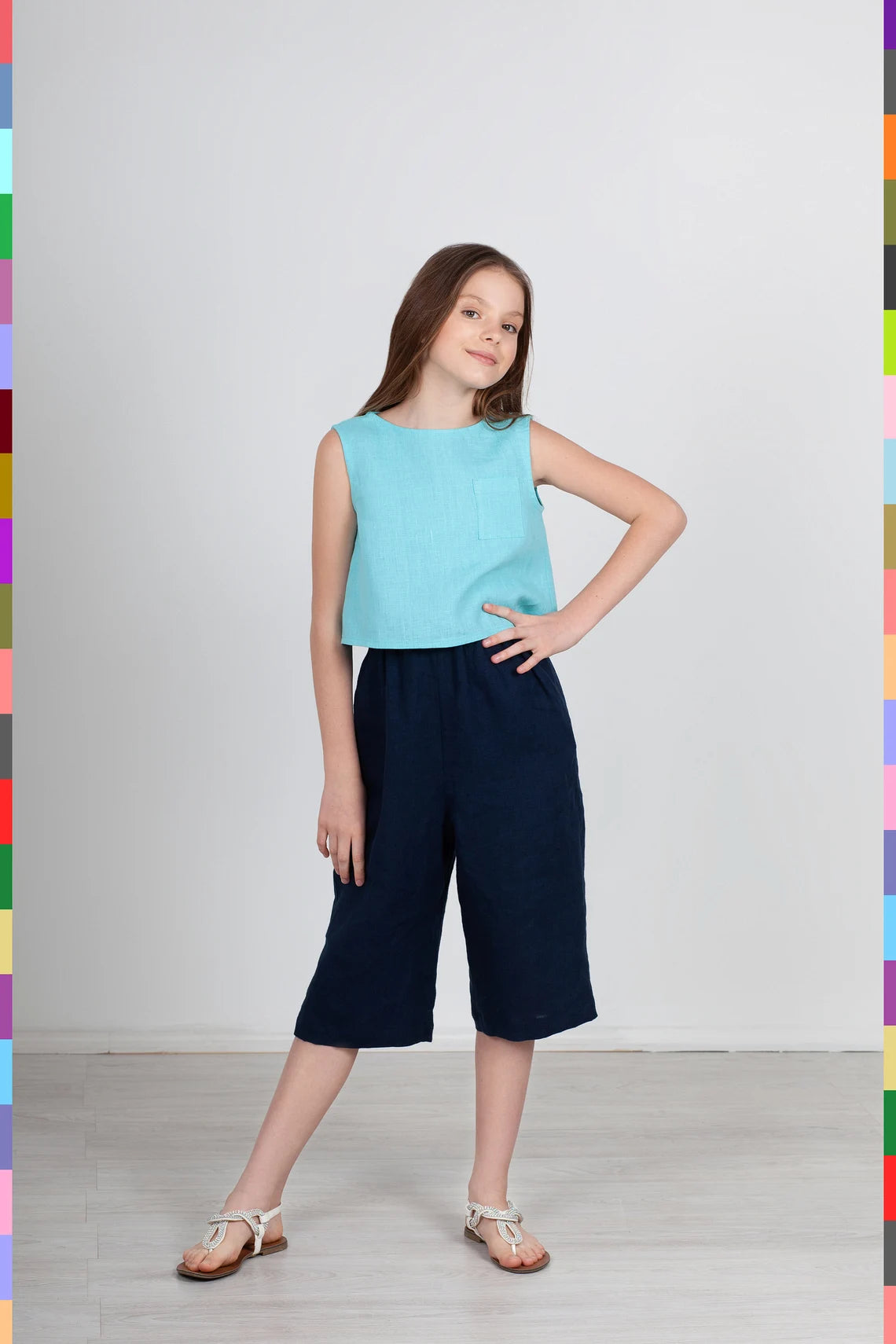Summer Kids Top
Girl Linen Top
Kids Flax Top
Girls Tops
Tops For Girls
Linen Tops Children
Linen Kids Clothing
Summer Clothing
Blue Kids Tank
Basic Kids Top
Girls Linen T-Shirt
Luxury Girls Top
Girls Linen Tops

