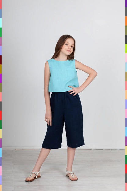 Summer Kids Top
Girl Linen Top
Kids Flax Top
Girls Tops
Tops For Girls
Linen Tops Children
Linen Kids Clothing
Summer Clothing
Blue Kids Tank
Basic Kids Top
Girls Linen T-Shirt
Luxury Girls Top
Girls Linen Tops
