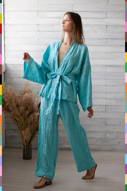 Linen Kimono
Women Kimono
Flax Kimonos
Kimono Robe
Linen Costumes
Flax Kimono Robe
Linen Women Kimono
Linen Costume
Linen Kimono Robe
Blue Flax Suit
Linen Loungewear
Kimono Pants Set
Flax Set
