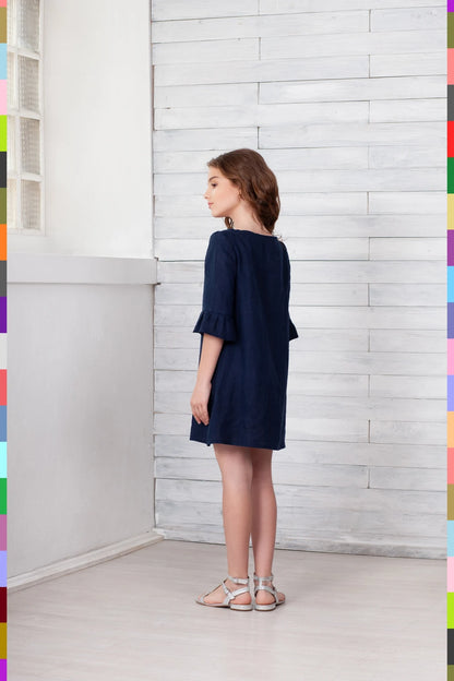Kids Linen Dress
Kids Linen Dresses
Girl Linen Dress
Girls Linen Dresses
Girls Dress
Natural Kids Dress
Blue Girls Dress
Toddler Dress
Navy Blue Dress
Flutter Sleeve Dress
Summer Girls Dress
Dress With Flounces
Kids Linen Clothing
