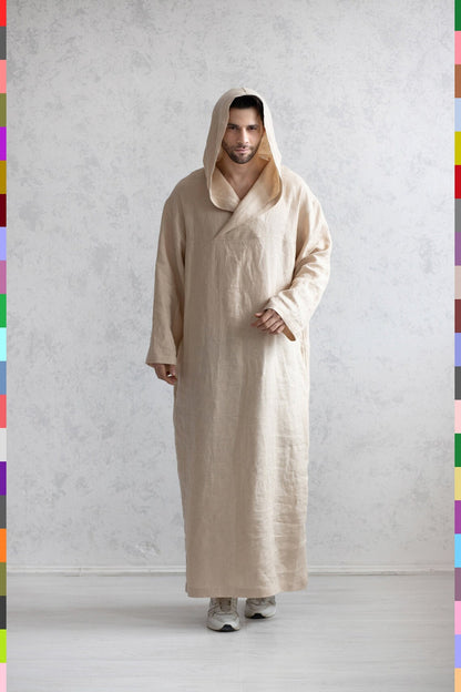 Islamic Clothes Muslim Clothes Linen Thawb Linen Usabah Linen Ghutrah Flax Daqlah Bisht Al-Barga Eqal Zari Linen Zabon Flax Bisht Zari Taqiyah Flax Thobe Linen Kaftan