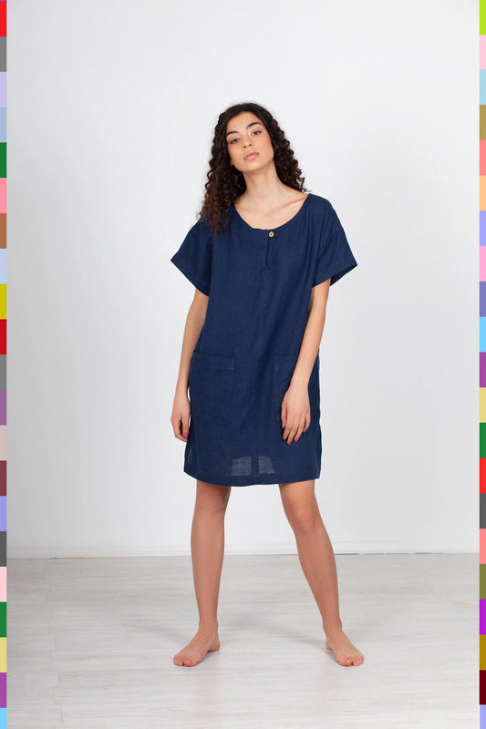 Summer Linen Tunic
Summer Linen Top
Summer Dress
Navy Linen Tunic
Navy Linen Top
Linen Tunics
Linen Tunic Top
Linen Tunic
Linen Top Dress
Linen Shirt Dress
Dresses
Dress With Pockets
Comfortable Dress
Blue Tunic Dress
165