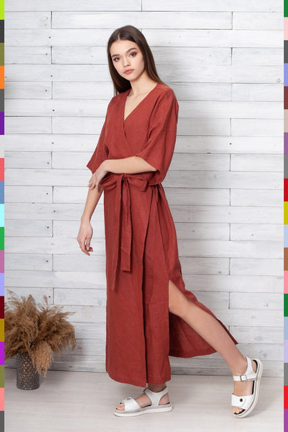 V Neck Dress
Terracotta Dress
Pure Linen Dress
Maxi Dress
Long Linen Dress
Long Dress
Linen Wrap Dress
Linen Dresses
Linen Dress
Flax Wrap Dress
Everyday Dress
Dresses
Dress With Belt
Casual Dresses
774