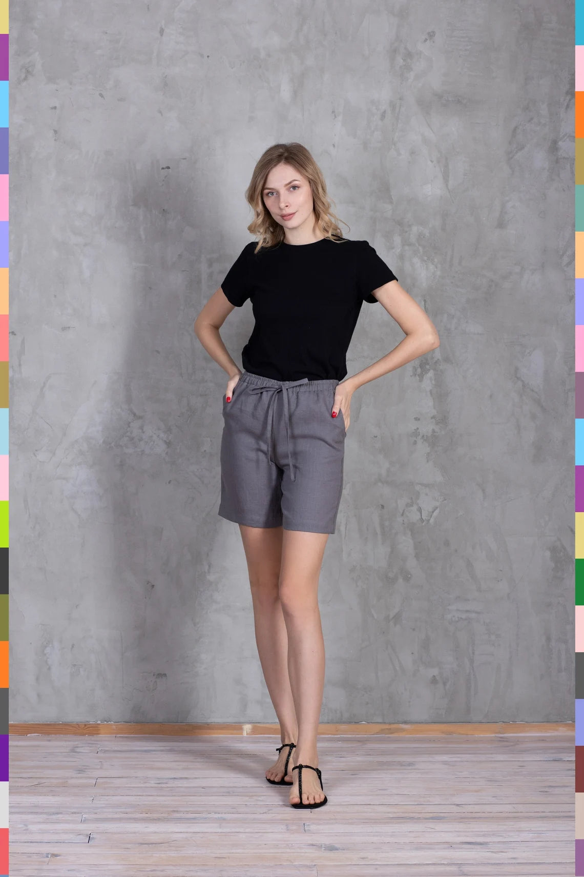 Women Simple Shorts
Women Shorts
Summer Shorts
Soft Linen Shorts
Shorts For Women
Pants & Shorts
Mid Length Shorts
Linen Summer Bottoms
Linen Shorts
Gray Women Shorts
Girl's Shorts
Girl Straight Shorts
Beach Wear
Basic Linen Shorts
667