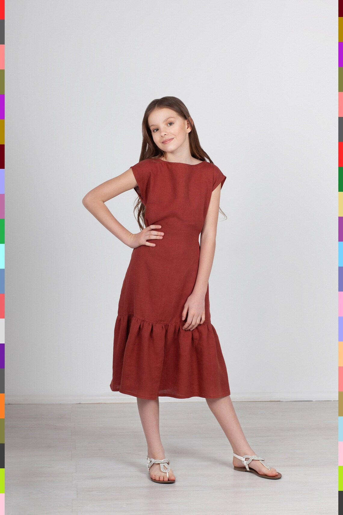 Kids Linen Dress
Girl Linen Dress
Soft Kids Dress
Long Kids Dress
Autumn Girls Gown
Terracotta Dress
Long Girls Dress
Retro Outfit
Sleeveless Dress
Retro Dress
Long Girls Dresses
Orange Girl Dress
Terracotta Linen
