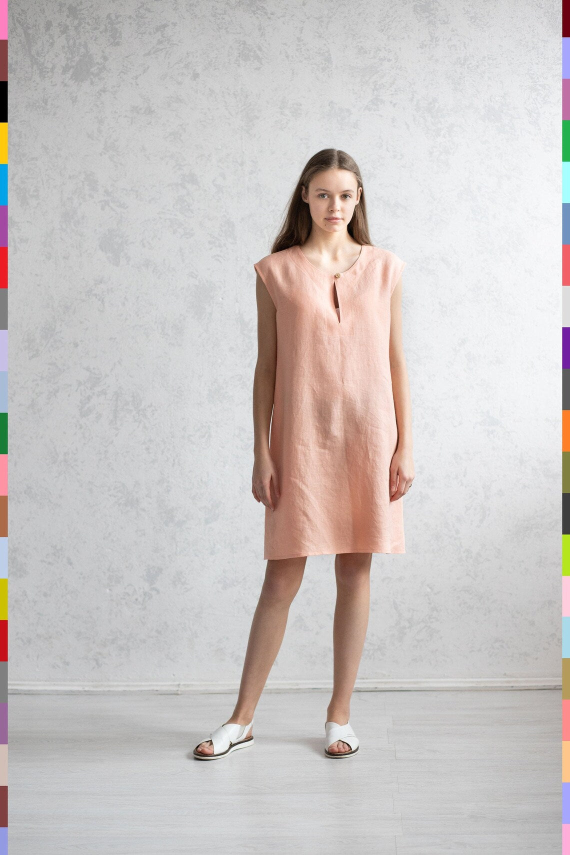 Italian linen women's dress – linocolore
