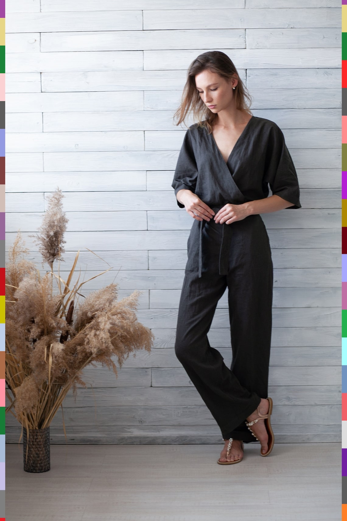 Linen women jumpsuit