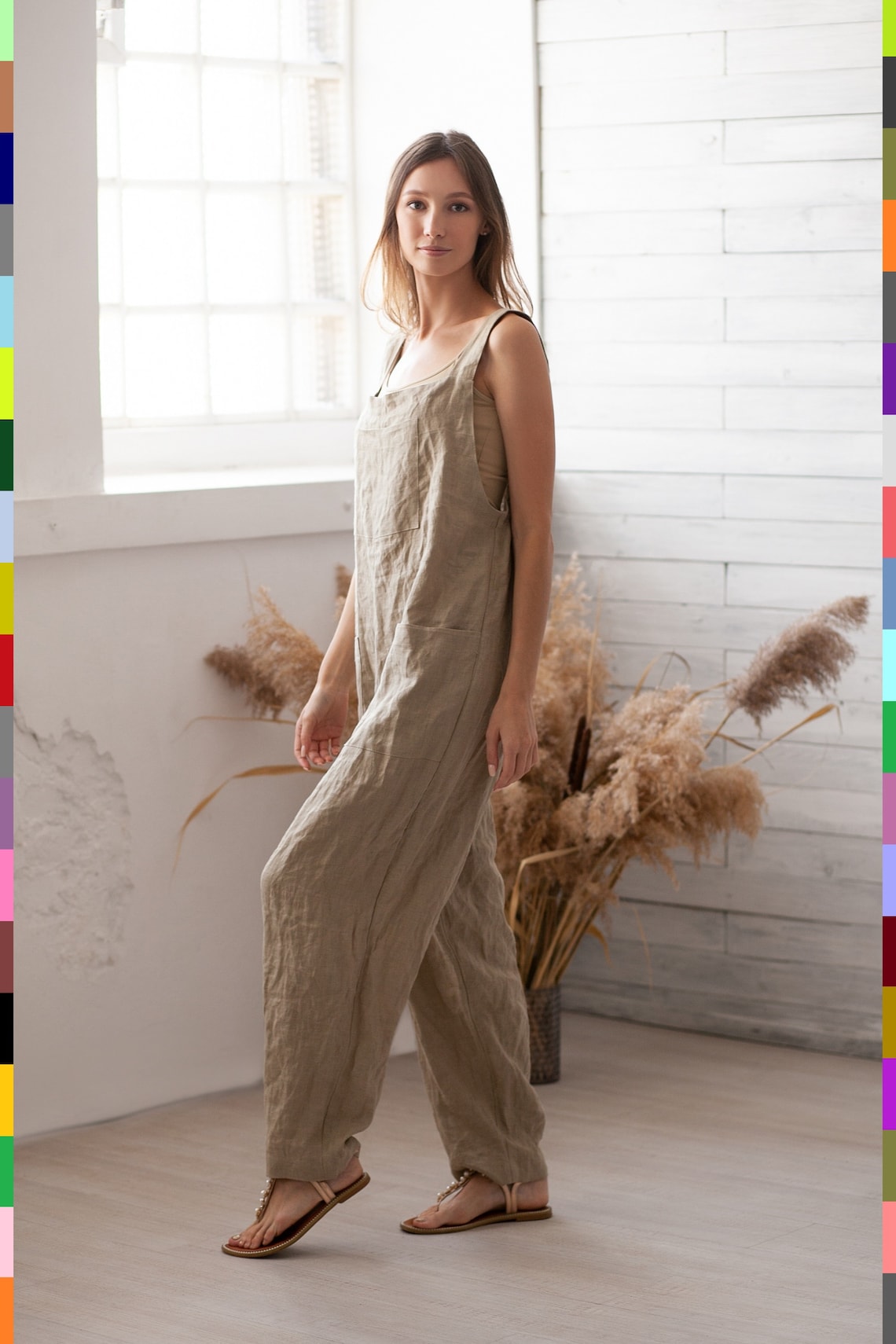 Linen women jumpsuit