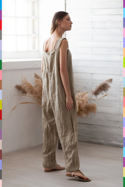 Linen women jumpsuit