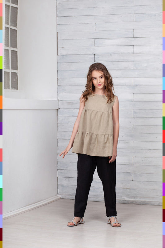 Linen kids top