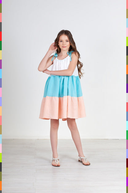 Linen kids dress